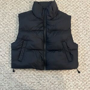 Harlow Black Quilted Vest